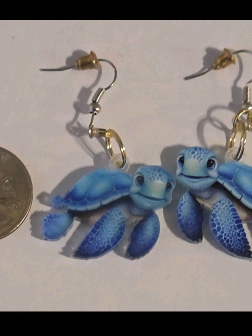 Cute Sea Turtle Double-sided Acrylic Dangle Earrings